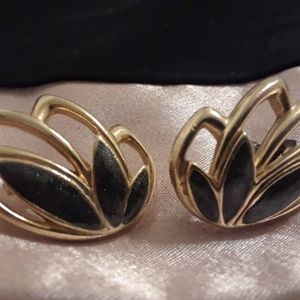 Vintage feldspar earrings pierced